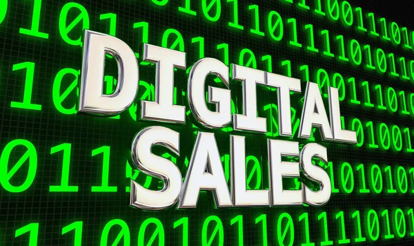 Digital Sales Internet Online Marketing Background Illustration — Stock fotografie