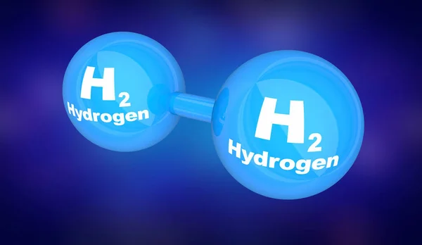 Hydrogen Molecule Element Energy Power Illustration — Stock Photo, Image