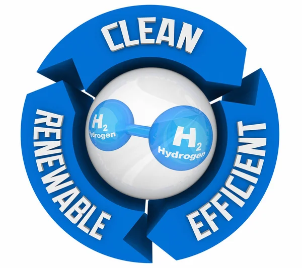 Hydrogen Clean Renewable Efficient Energy Illustration — Stock fotografie