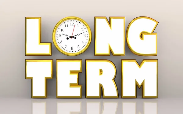 Long Term Clock Longevity Lasting Impact Effect Eternal Forever Illustration — Stock Photo, Image