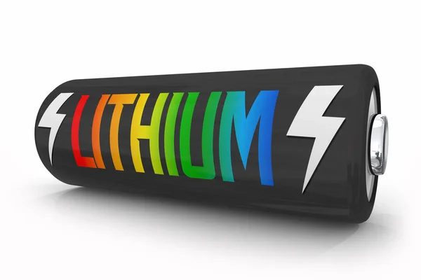Illustration Stockage Énergie Batterie Lithium Ion — Photo