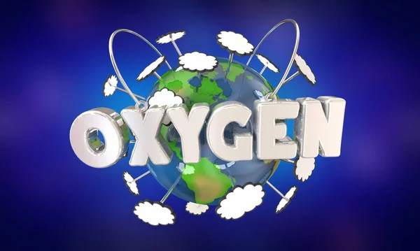 Oxygen Air World Climate Change Environment Illustration — Stock Photo, Image