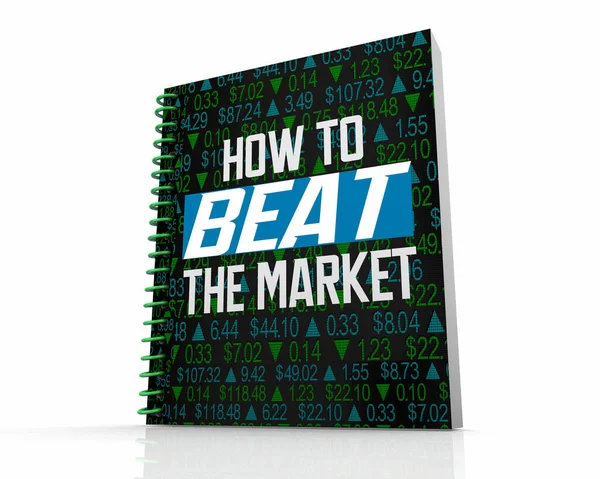 Cómo Vencer Las Acciones Del Mercado Compra Libros Inversión Venta — Foto de Stock