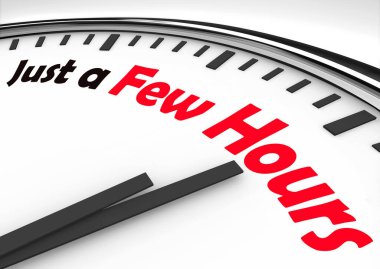 Sadece Birkaç Saat Saati Bekleme Süresi Süresi Sürenin dolmasına 3d İllüstrasyon