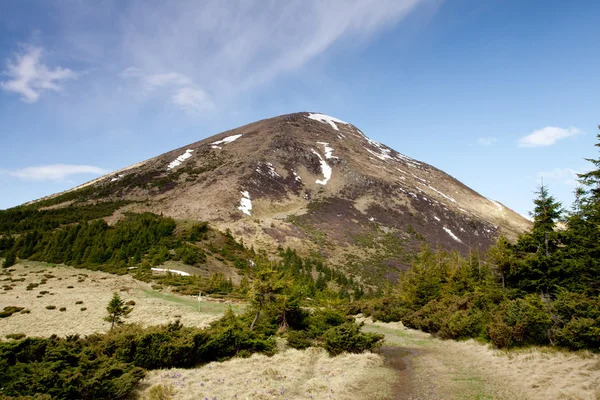 Haut sommet dans les montagnes des Carpates — Photo