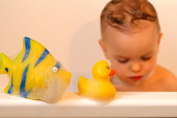 Dans la salle de bain — Photo