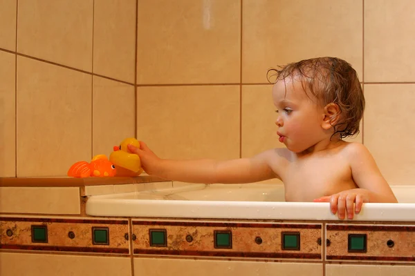 In the bathroom — Stock Photo, Image