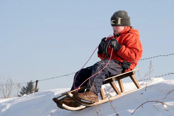 Sledding — Stock Photo, Image