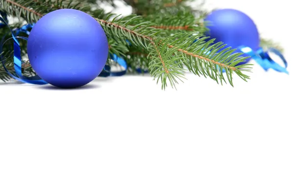 Lampadine di Natale blu — Foto Stock