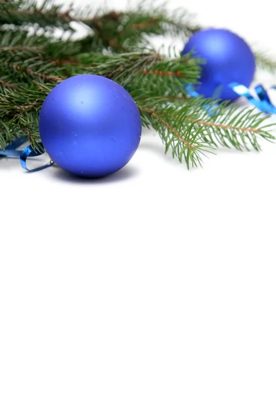 Niebieskie żarówki Boże Narodzenie — Zdjęcie stockowe