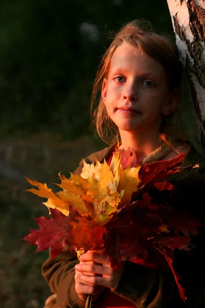 Autumnal portrait — Stock Photo, Image
