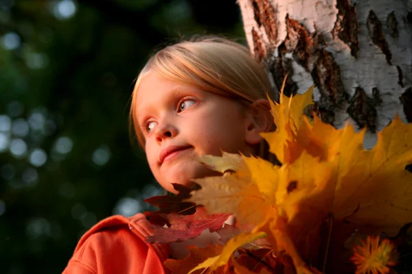 Autumnal portrait — Stock Photo, Image