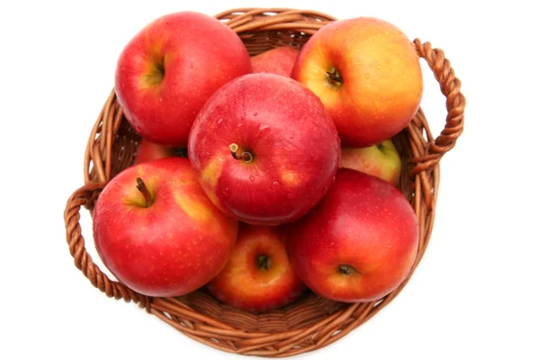 Apples in basket — Stock Photo, Image