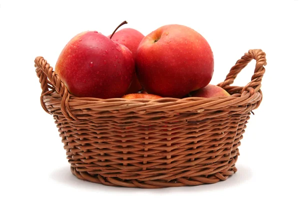 Apples in basket — Stock Photo, Image