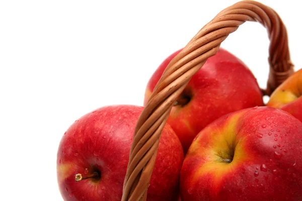 Apples in basket — Stock Photo, Image