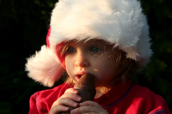 クリスマスの女の子 — ストック写真