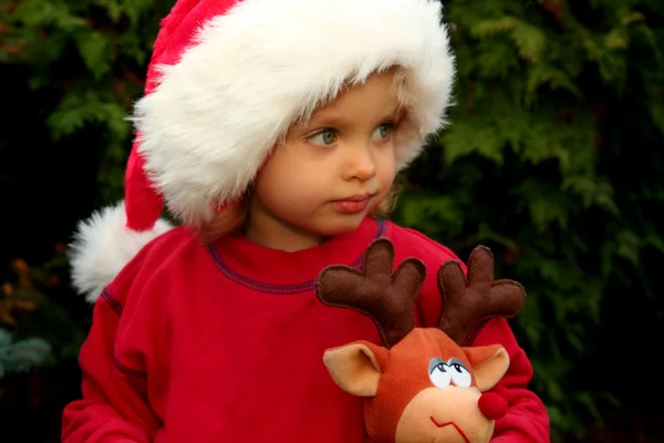 Menina de Natal — Fotografia de Stock