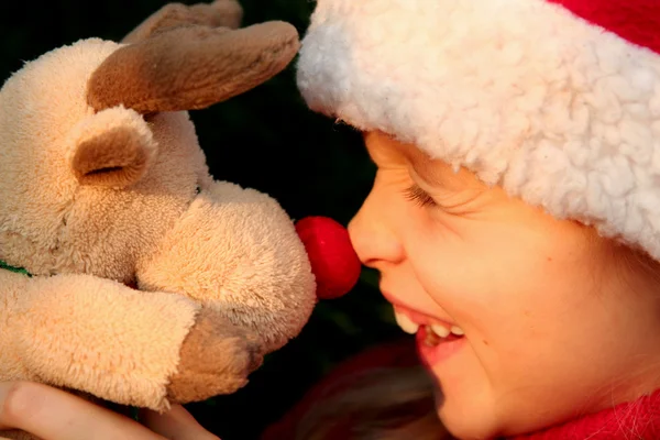 Menina de Natal — Fotografia de Stock