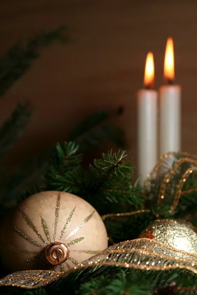 Golden christmas — Stock Photo, Image