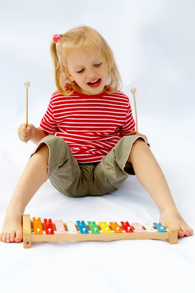 Rainbow xylophone — Stock Photo, Image