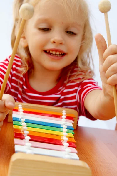 Rainbow xylophone — Stock Photo, Image