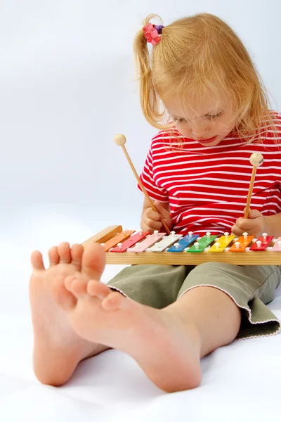 Rainbow xylophone — Stock Photo, Image