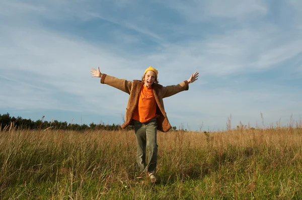 Yellow caps gnomes — Stock Photo, Image