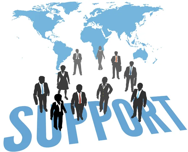 World Support Service Forretning – Stock-vektor