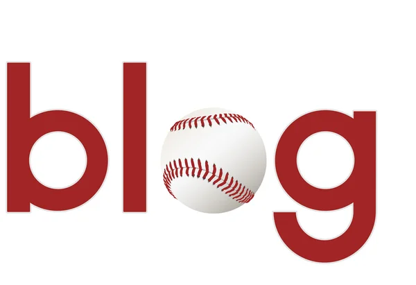 Спортивный блог о бейсболе — стоковый вектор
