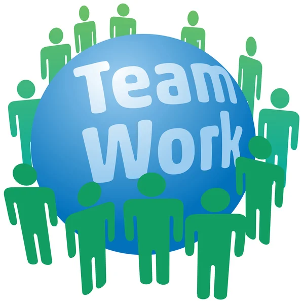 People work in teamwork team — Stock Vector