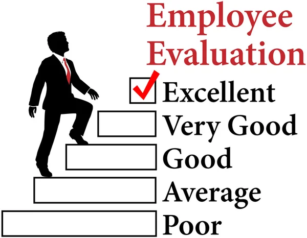 Employé d'affaires améliorer l'évaluation — Image vectorielle