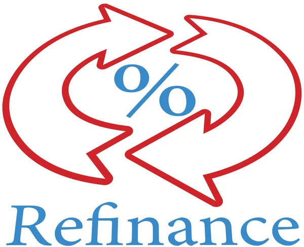 Refinancer prêt hypothécaire maison icône symbole — Image vectorielle