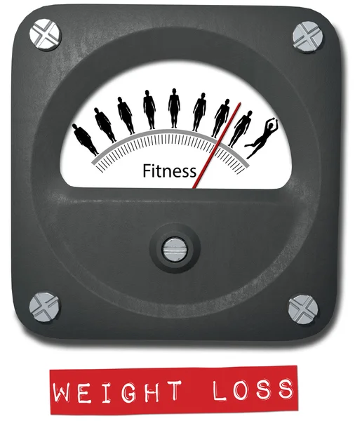 Gewichtsverlust Fitness Meter Gesundheit — Stockfoto