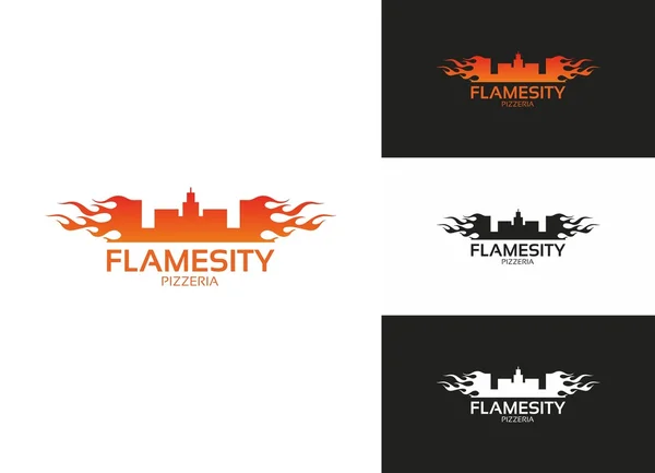 Flamesity — Stock Vector