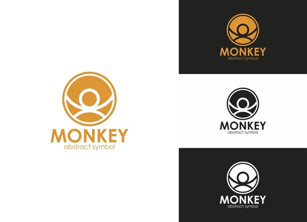 Monkey sembol soyut logosu