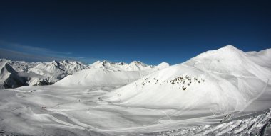 Ski resort panoramik görünüm
