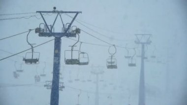 ski resort olarak şiddetli kar yağışı