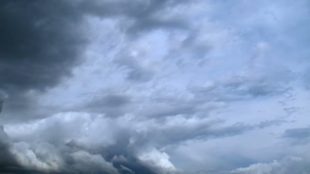 Burzowe chmury, upływ czasu — Wideo stockowe