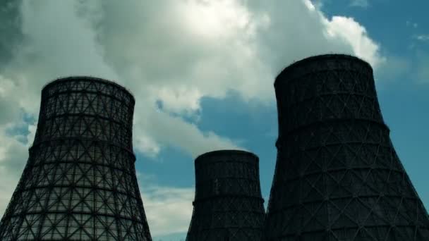 Central eléctrica de combustión de carbón — Vídeos de Stock