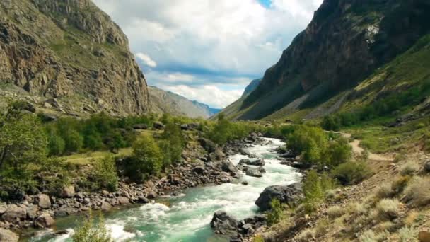 Górska rzeka — Wideo stockowe