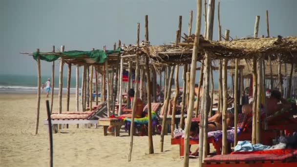 Goa Indie beach — Stock video