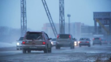 ağır kar kış yolda