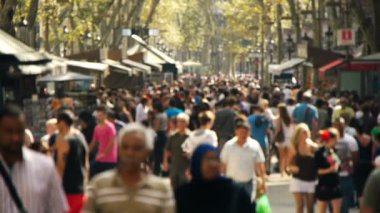 cadde kalabalık slowmotion
