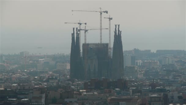 Sagrada Familia, Barcelona, Hiszpania — Wideo stockowe
