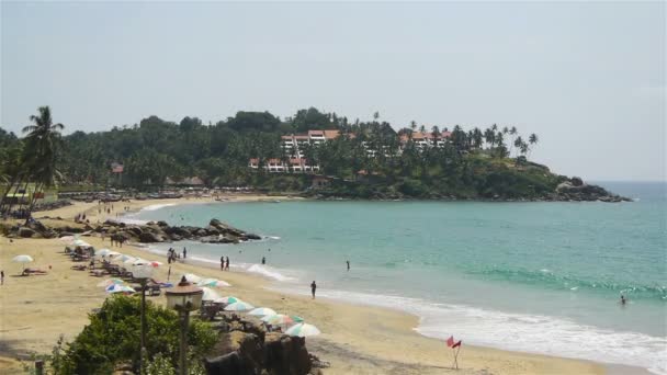 南印度海滩 — 图库视频影像