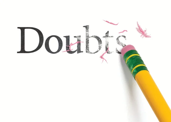 Erasing Doubts — Stock Photo, Image