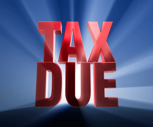 Big Tax Due — Stock Photo, Image