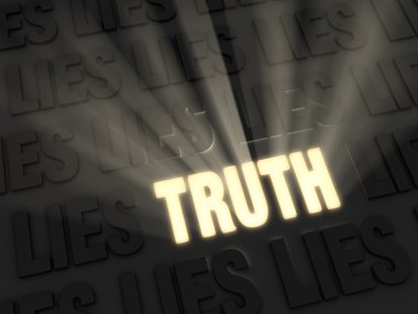 Truth Outshines Lies clipart