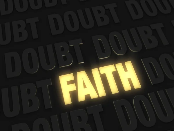 Віра, Світло серед сумнівів — стокове фото