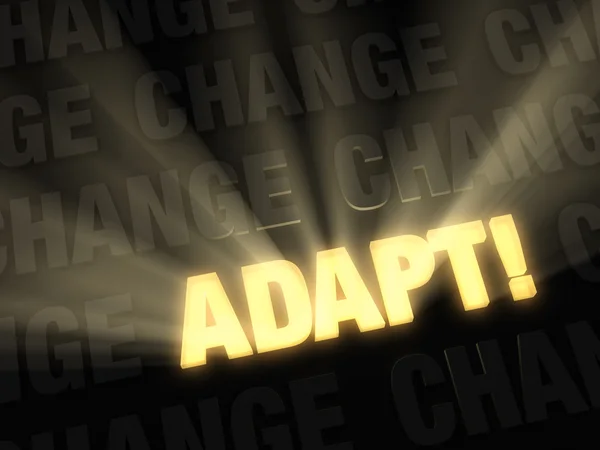 S'adapter quand entouré par le changement — Photo